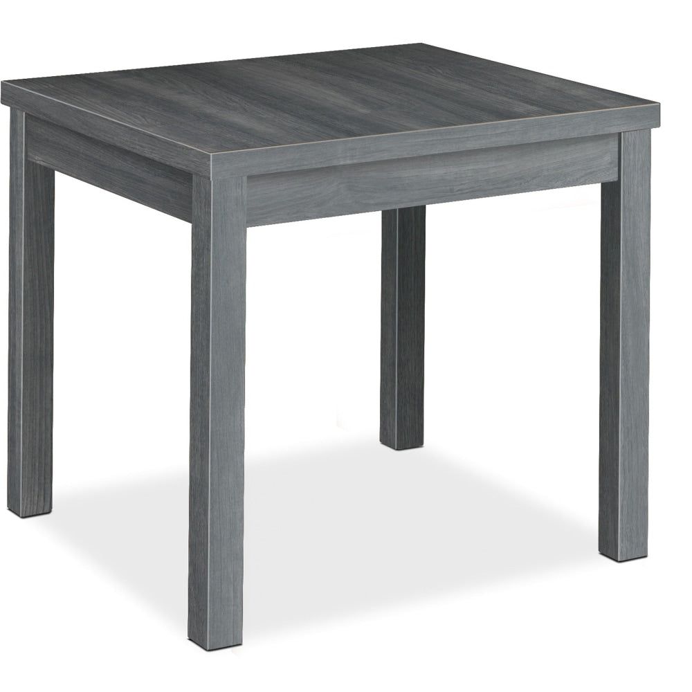 HON 80000 Series End Table - 24in x 20in x 20in x 1.1in - Square Edge - Material: Thermofused Laminate (TFL), Particleboard - Finish: Gray, Sterling Ash LaminateThermofused Laminate (TFL), ParticleboardGray, Sterling Ash Laminate