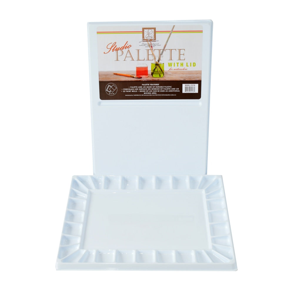 Jones Acrylic & Watercolor Palette, Reusable, 16in x 12in, White