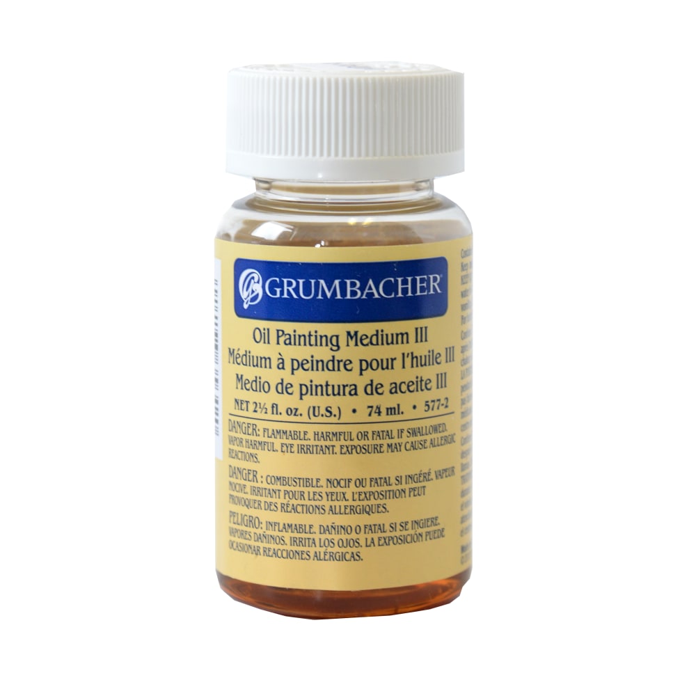 Grumbacher Oil Painting Medium III Paint Mediums, 2.5 Oz, Pack Of 2