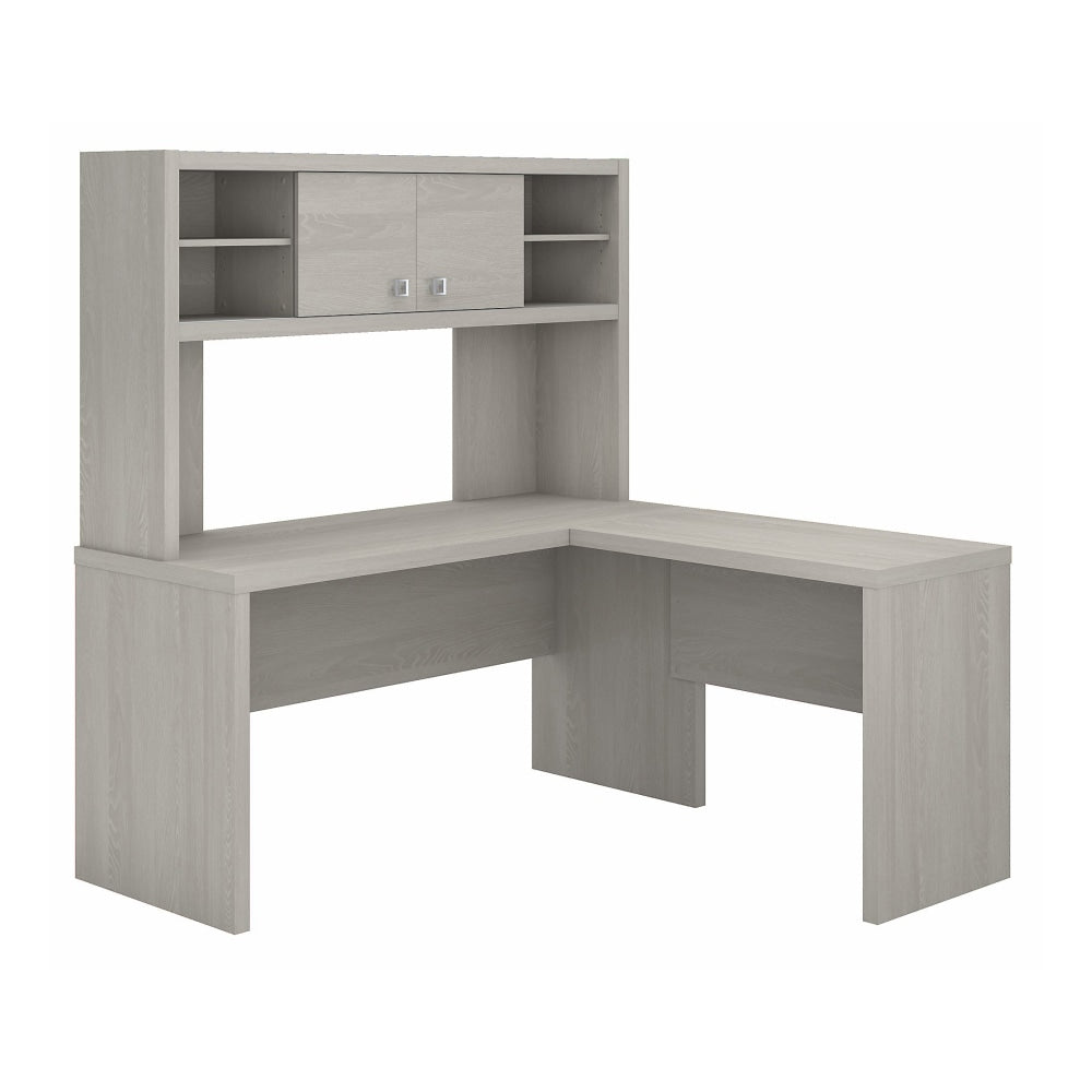 Bush Business Furniture Echo 60inW L-Shaped Desk With Hutch, Gray Sand, Standard Delivery