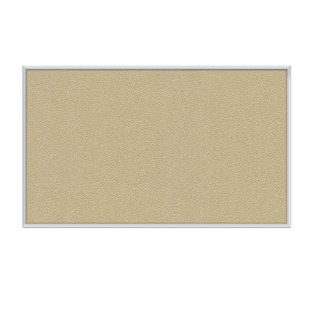 Ghent Aluminum Frame Vinyl Bulletin Board, 36in x 36in, Caramel, Satin Frame