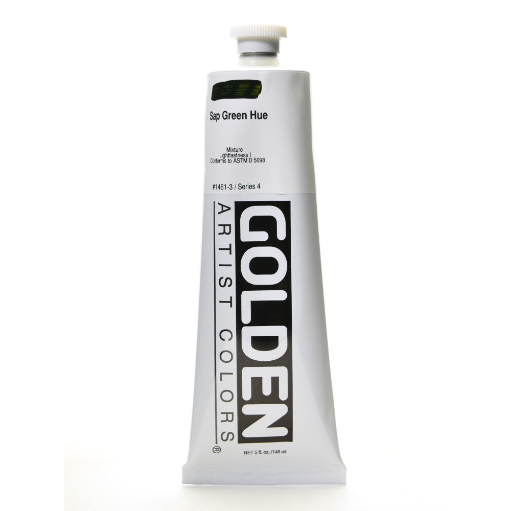 Golden Heavy Body Acrylic Paint, 5 Oz, Historical Sap Green Hue