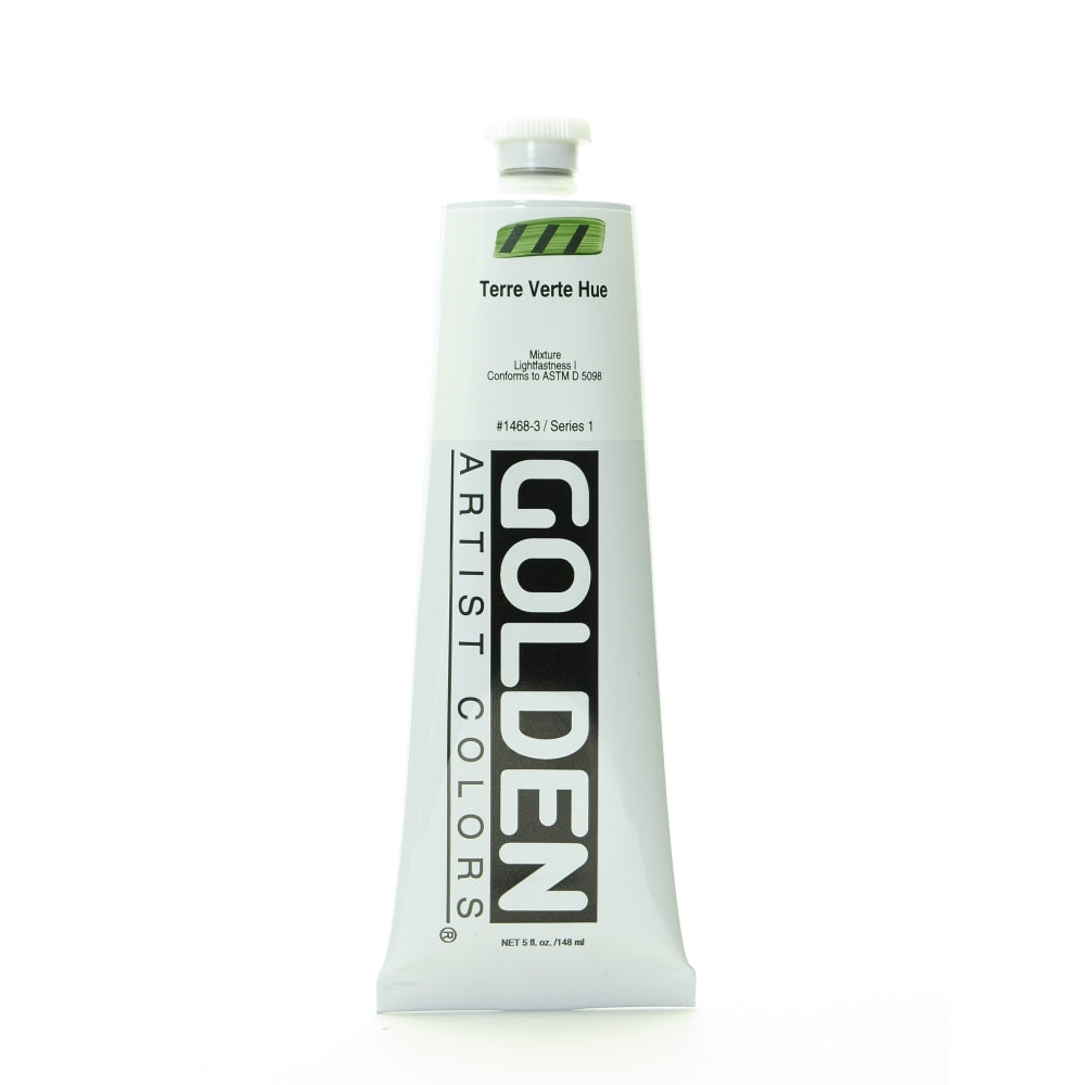 Golden Heavy Body Acrylic Paint, 5 Oz, Historical Terre Verte Hue