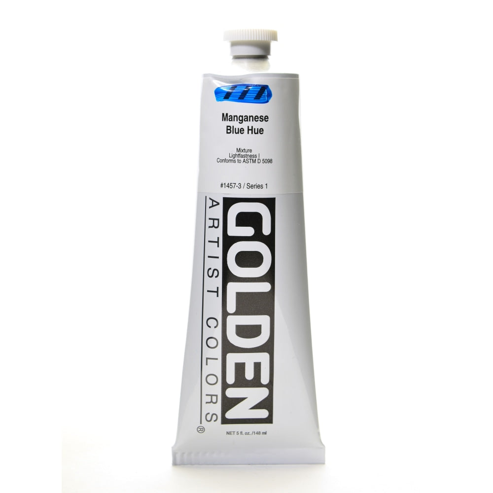 Golden Heavy Body Acrylic Paint, 5 Oz, Historical Manganese Blue Hue