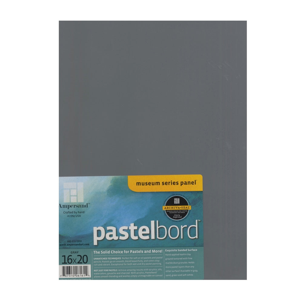 Ampersand Pastelbord, 16in x 20in, Gray