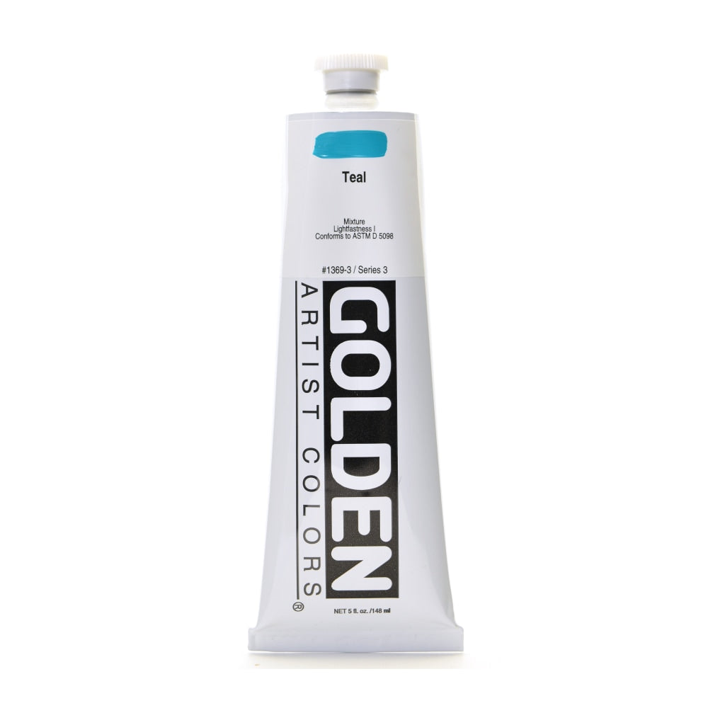 Golden Heavy Body Acrylic Paint, 5 Oz, Teal