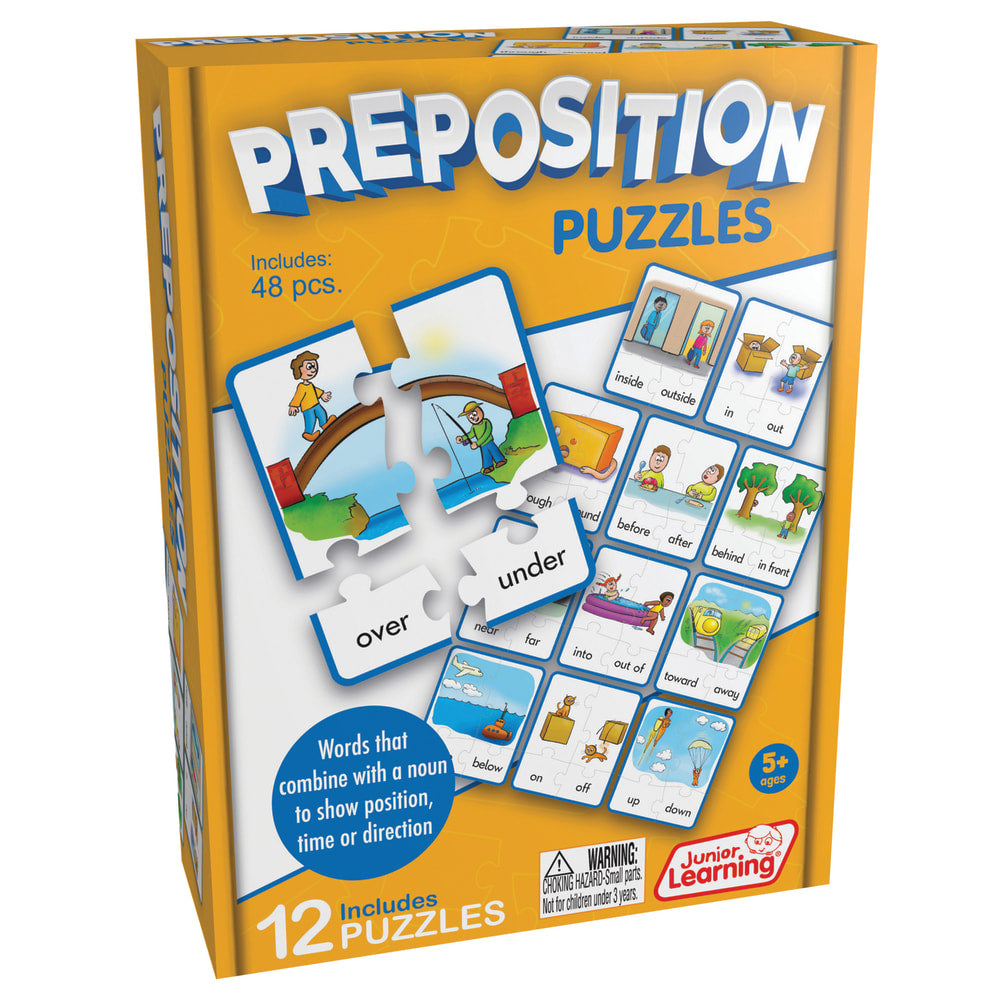Junior Learning Preposition Puzzles