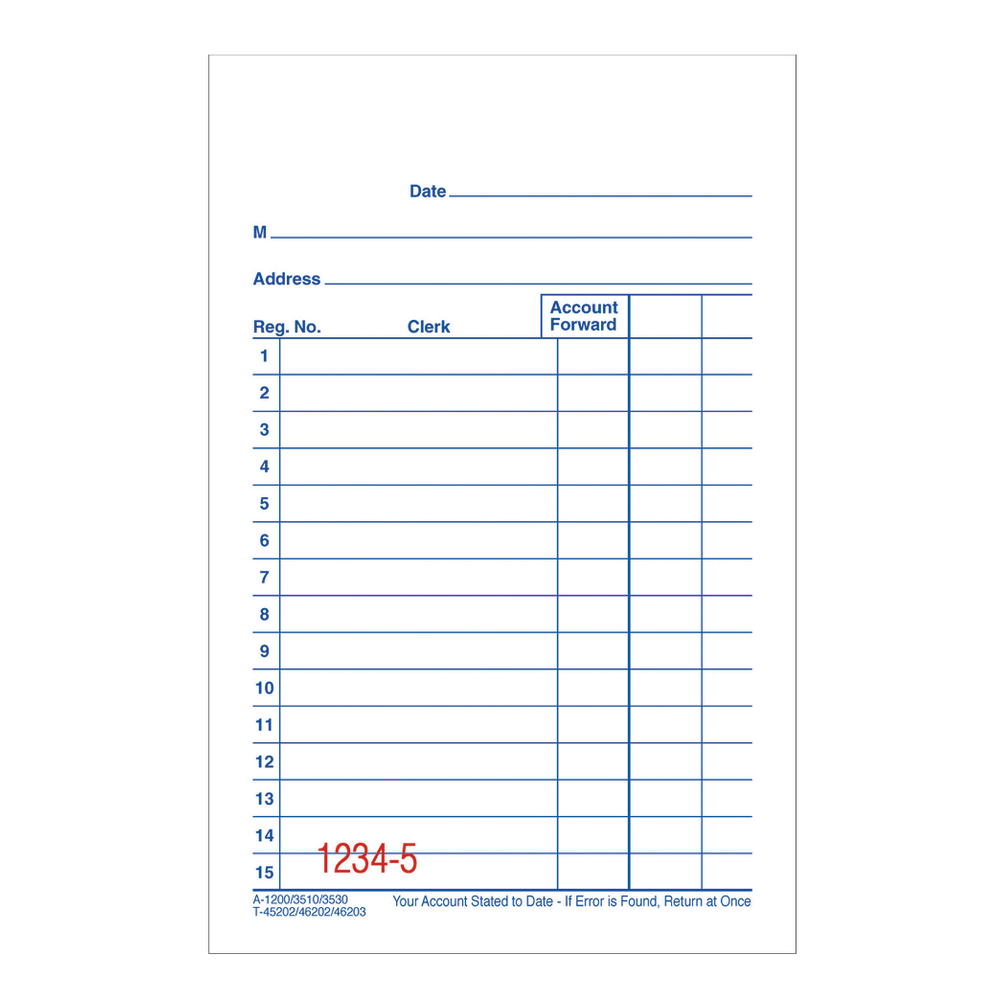Adams Carbonless 2-Part Sales Book, 3 3/10in x 5 3/5in, Pack Of 10