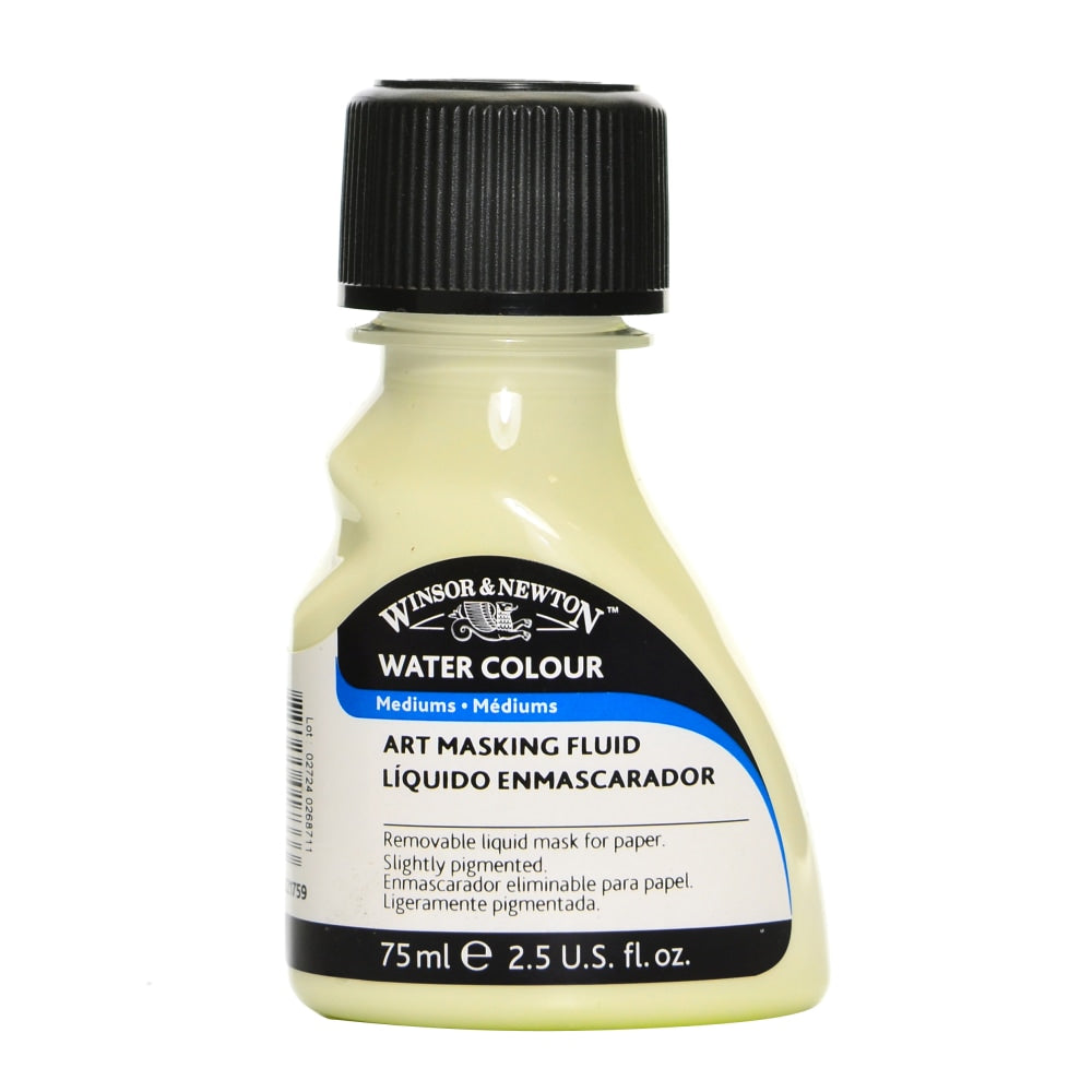 Winsor & Newton Art Masking Fluid, 75 mL, Pale Yellow, Pack Of 2
