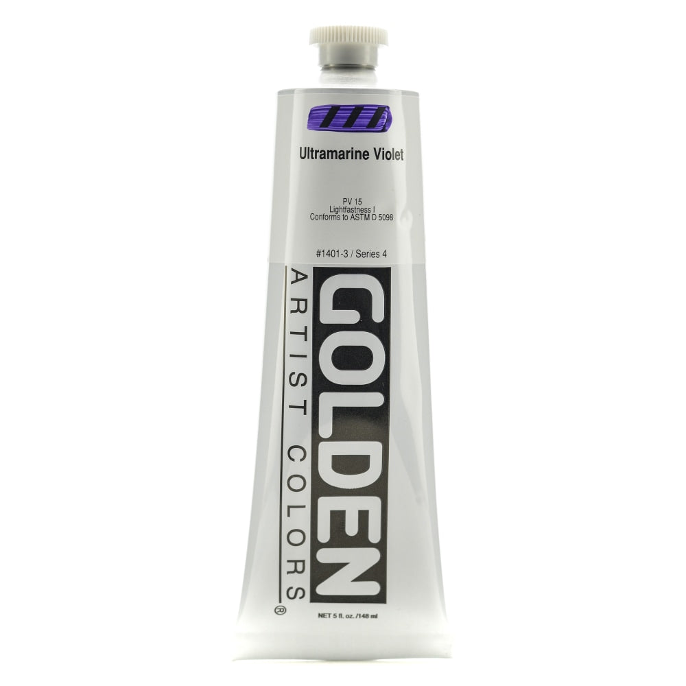 Golden Heavy Body Acrylic Paint, 5 Oz, Ultramarine Violet