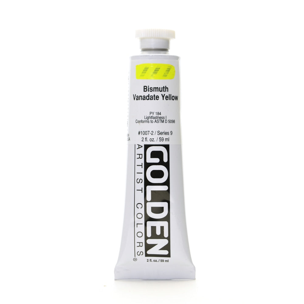 Golden Heavy Body Acrylic Paint, 2 Oz, Bismuth Vanadate Yellow