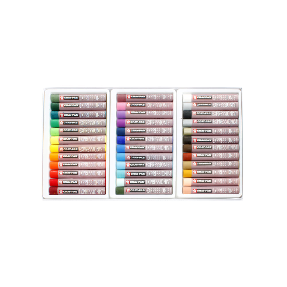 Sakura Cray-Pas Expressionist Oil Pastels, 2 3/4in x 7/16in, Assorted, Set Of 36