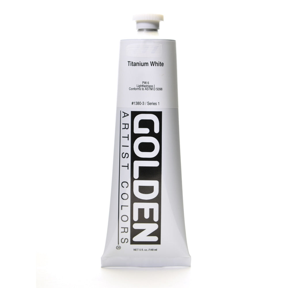 Golden Heavy Body Acrylic Paint, 5 Oz, Titanium White