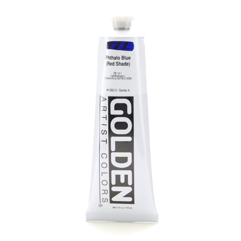 Golden Heavy Body Acrylic Paint, 5 Oz, Phthalo Blue/Red Shade