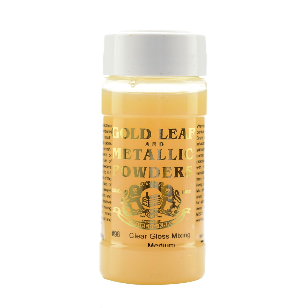 Gold Leaf & Metallic Co. Metallic Mixing Mediums, 4 Oz, Gloss, Pack Of 2