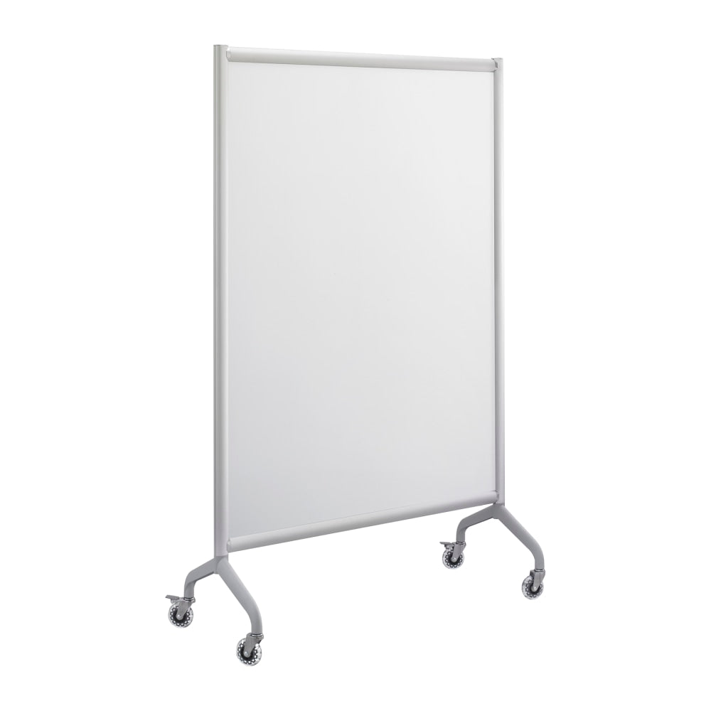 Safco Rumba Screen Dry-Erase Whiteboard, 66in x 42in, Aluminum Frame With Silver Finish