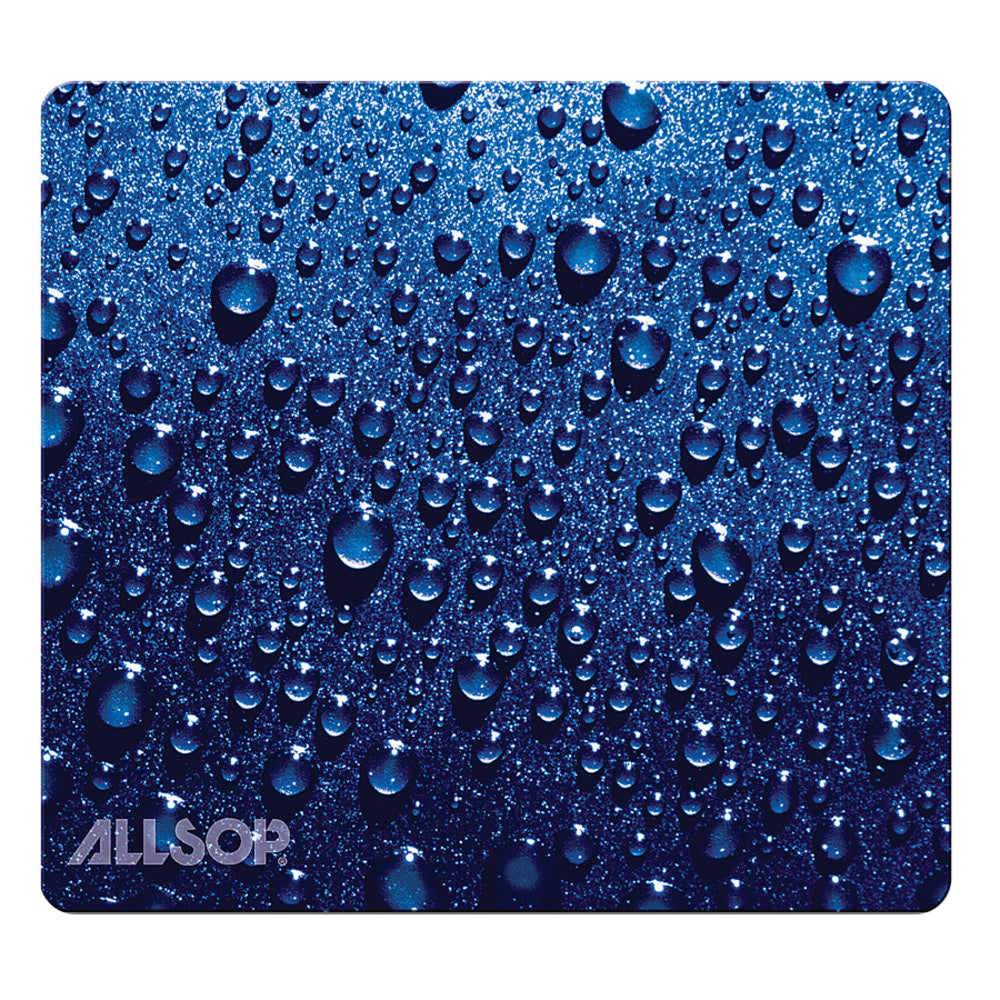 Allsop Naturesmart Mouse Pad, 8.5in x 8in, Blue Raindrop