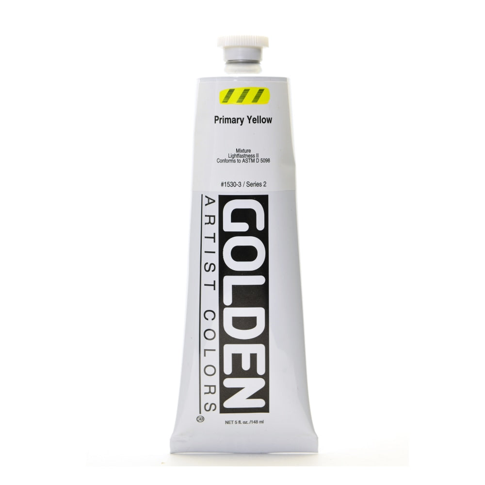 Golden Heavy Body Acrylic Paint, 5 Oz, Primary Yellow