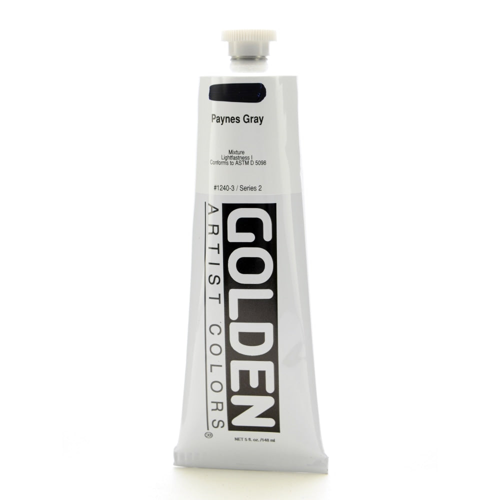Golden Heavy Body Acrylic Paint, 5 Oz, Paynes Gray