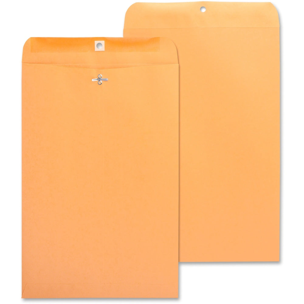 Business Source Heavy-duty Clasp Envelopes - Clasp - #98 - 10in Width x 15in Length - 28 lb - Clasp - Kraft - 100 / Box - Kraft