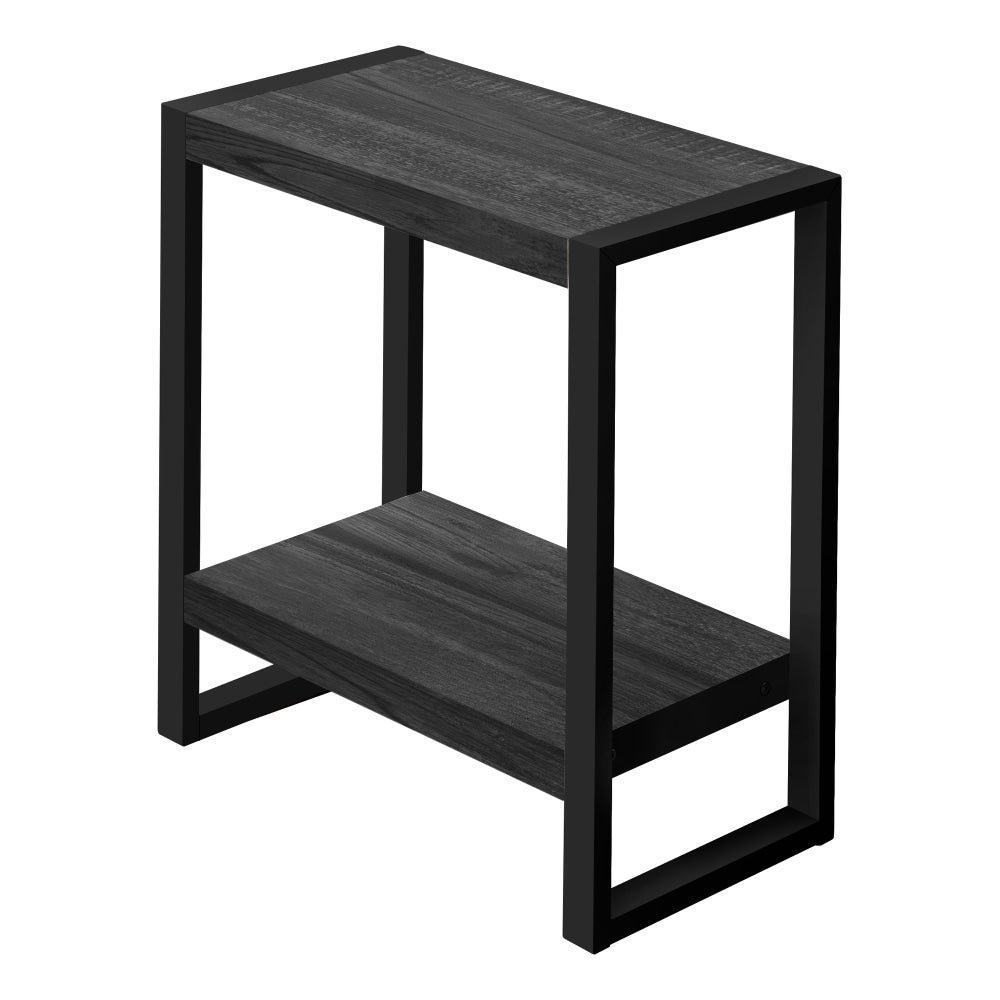 Monarch Specialties Toni Side Table, 23-3/4inH x 23-3/4inW x 12inD, Black