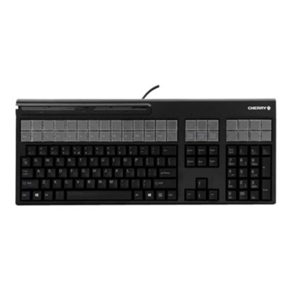 CHERRY LPOS G86-71410 - Keyboard - with magnetic card reader - USB - QWERTY - US - black