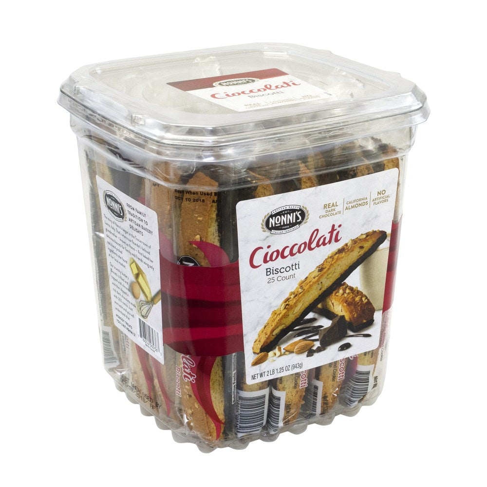 Nonnis Biscotti Cioccolati, Tub Of 25