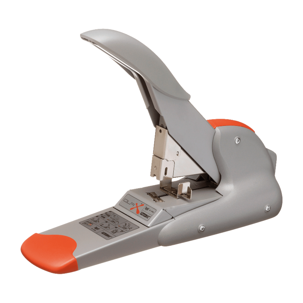 Rapid Duax Heavy-Duty Stapler, Silver/Orange