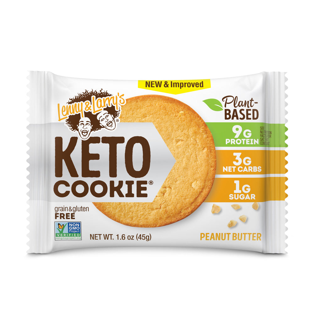 Lenny & Larrys Keto Peanut Butter Cookies, 1.6 Oz, Box Of 12 Cookies