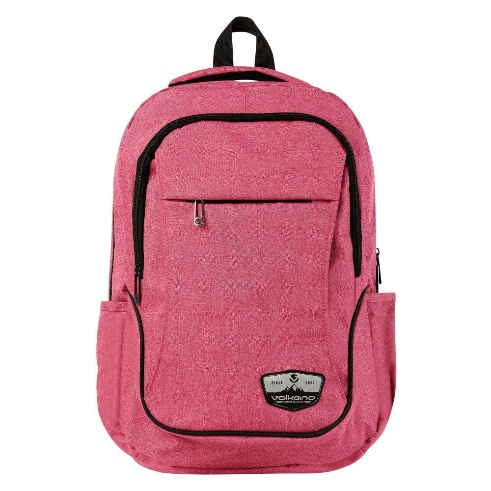 Volkano Victory Backpack With 15.6in Laptop Pocket, Pink Melange