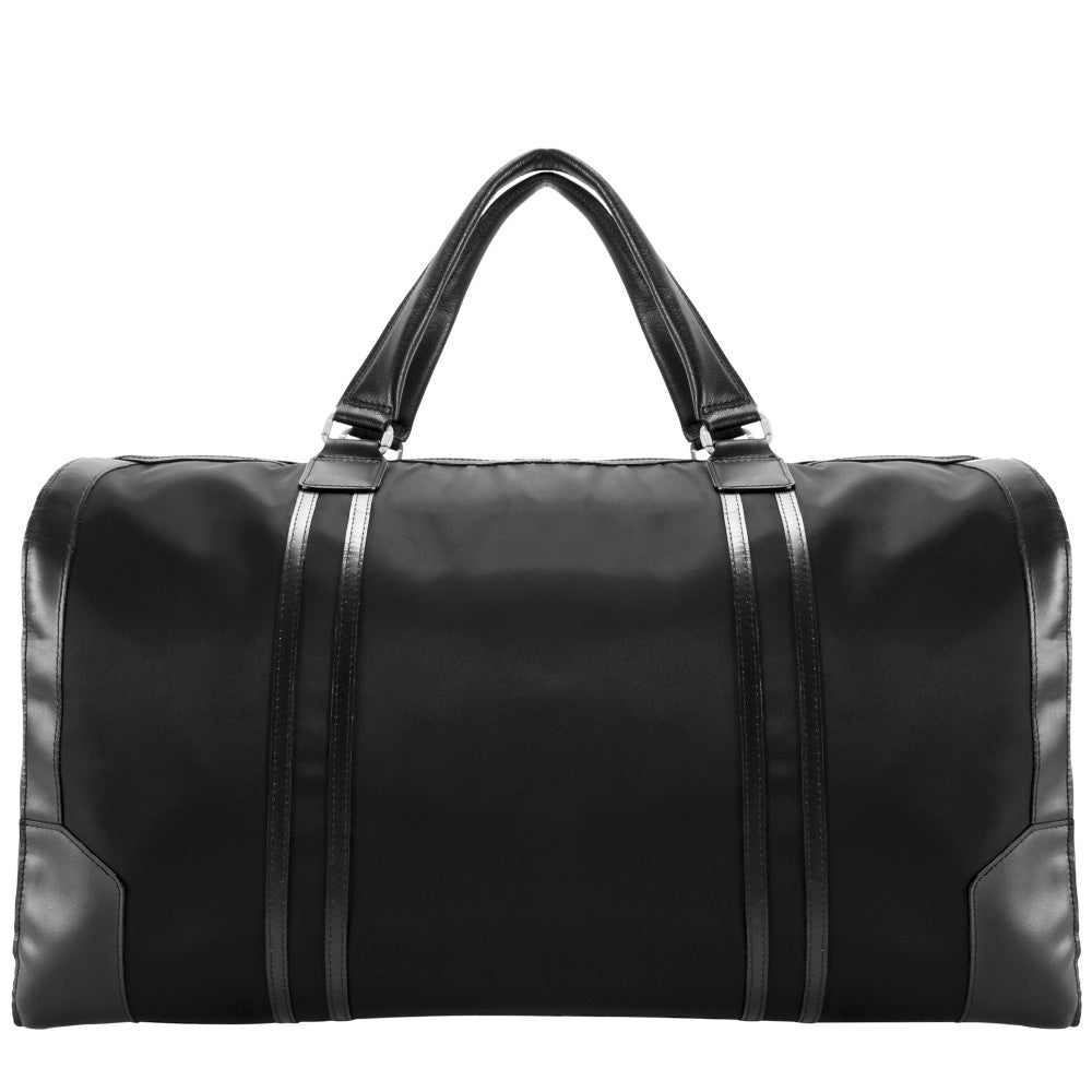 McKleinUSA Pasadena Nylon Carry-All Duffel Bag, 12inH x 9inW x 20-1/2inD, Black