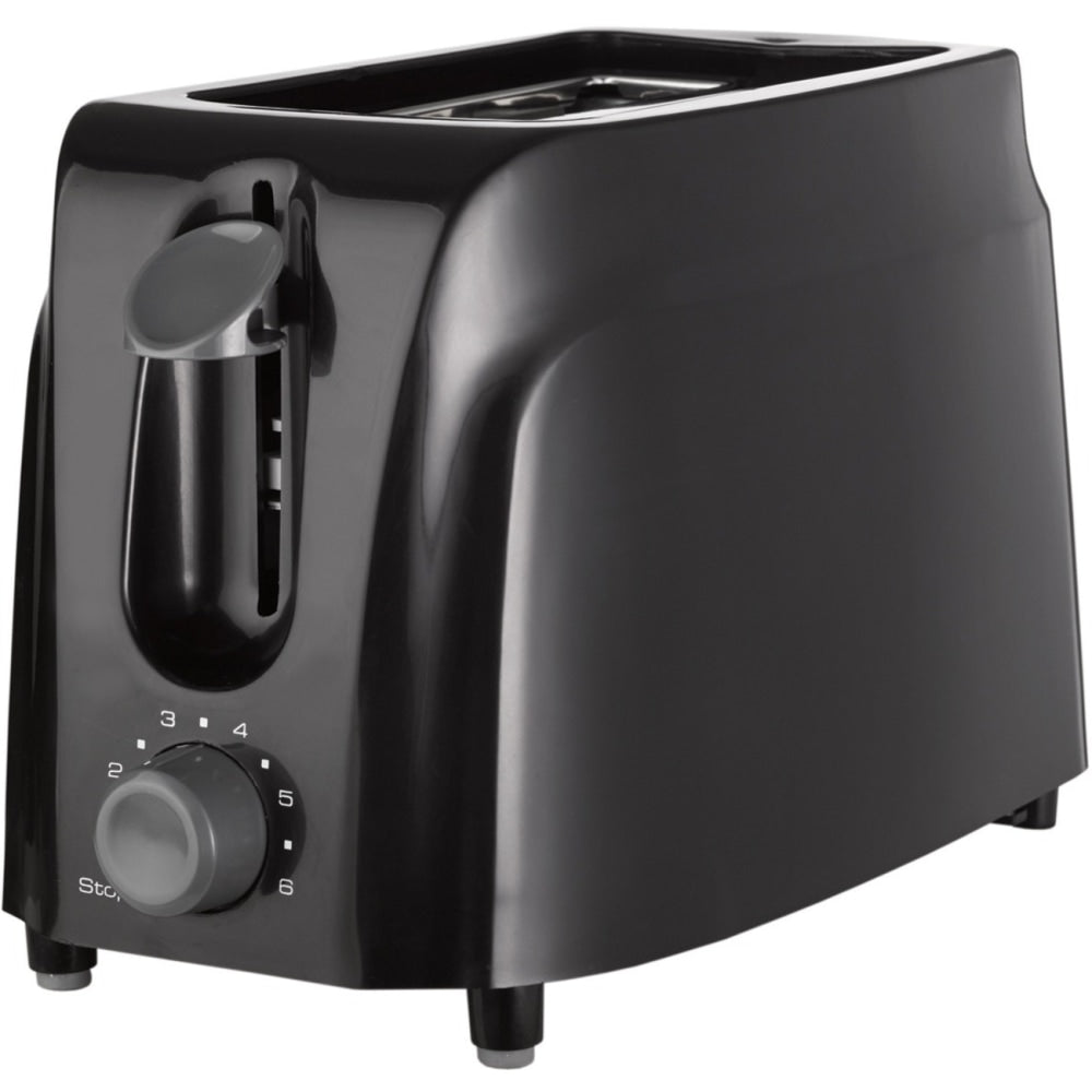 Brentwood TS-260B Cool Touch 2-Slice Toaster, Black - 750 W - Toast, Bagel, Browning, Bread, Pastry, Waffle - Black