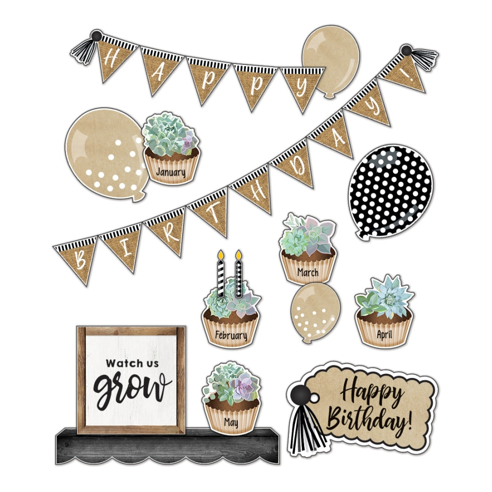 Schoolgirl Style Simply Stylish Birthday Bulletin Board Set