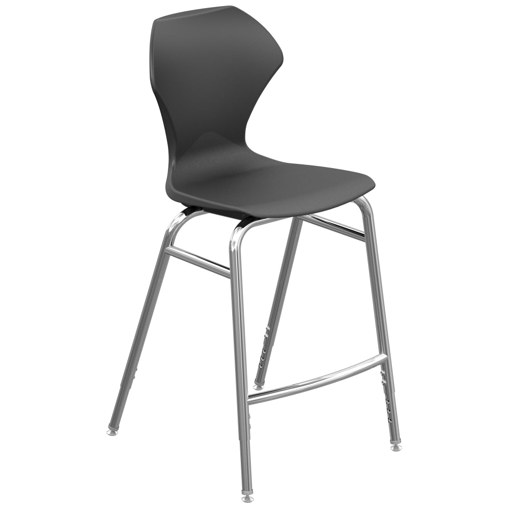 Marco Group Apex Apex Series Adjustable Stool, Black/Chrome