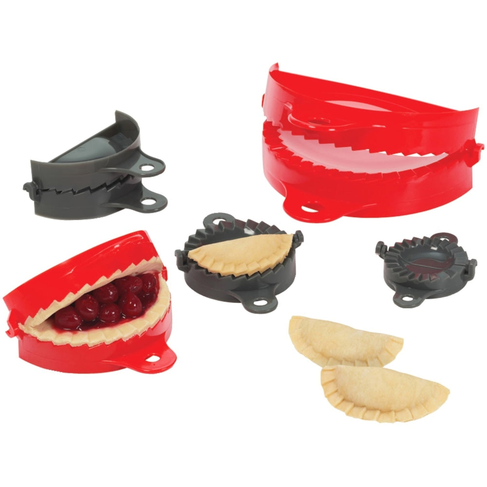 Starfrit Dough Press Set - 5 Piece(s) - 6Case - Dough Press - Dishwasher Safe - Red, Gray