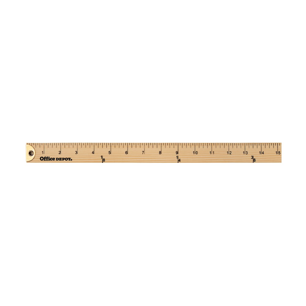 Office Depot Brand Wooden Yardstick, 36in, Natural