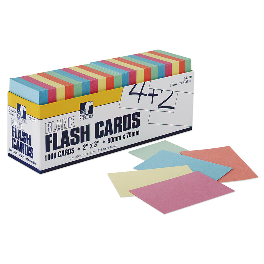 Pacon Blank Flash Cards, 2in x 3in, Pack Of 1,000