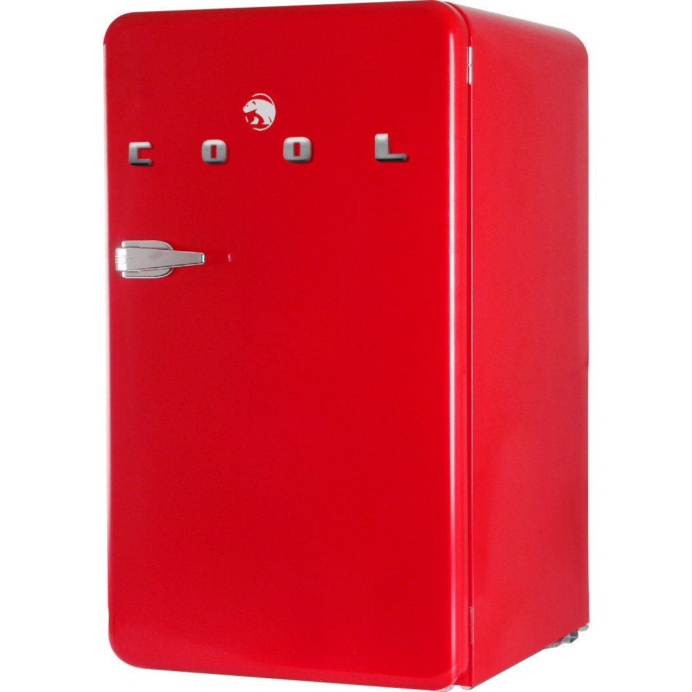 Commercial Cool Retro 3.2 Cu. Ft. Refrigerator With Freezer, Red