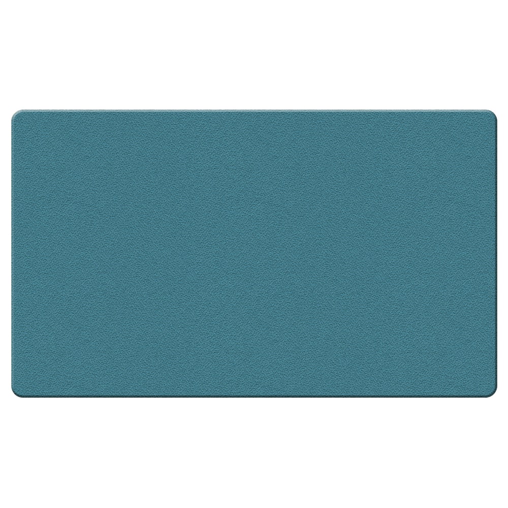 Ghent Fabric Bulletin Board With Wrapped Edges, 11-7/8in x 47-7/8in, Teal