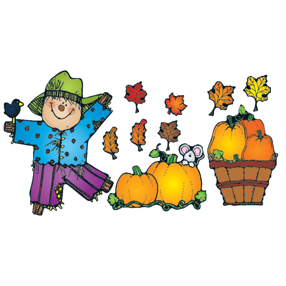 D.J. Inkers Pumpkin Patch Bulletin Board Set, Grades K - 3
