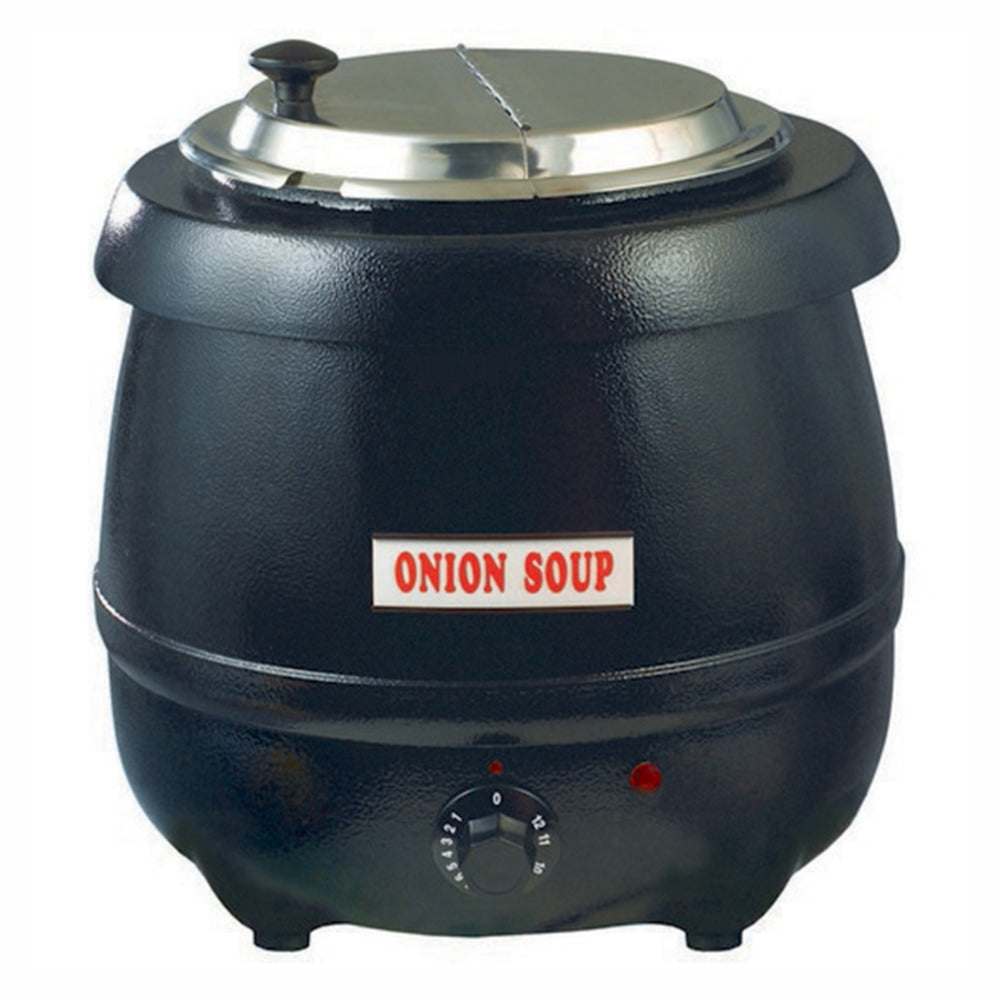 Winco Electric Soup Warmer, 10.5 Qt, Black