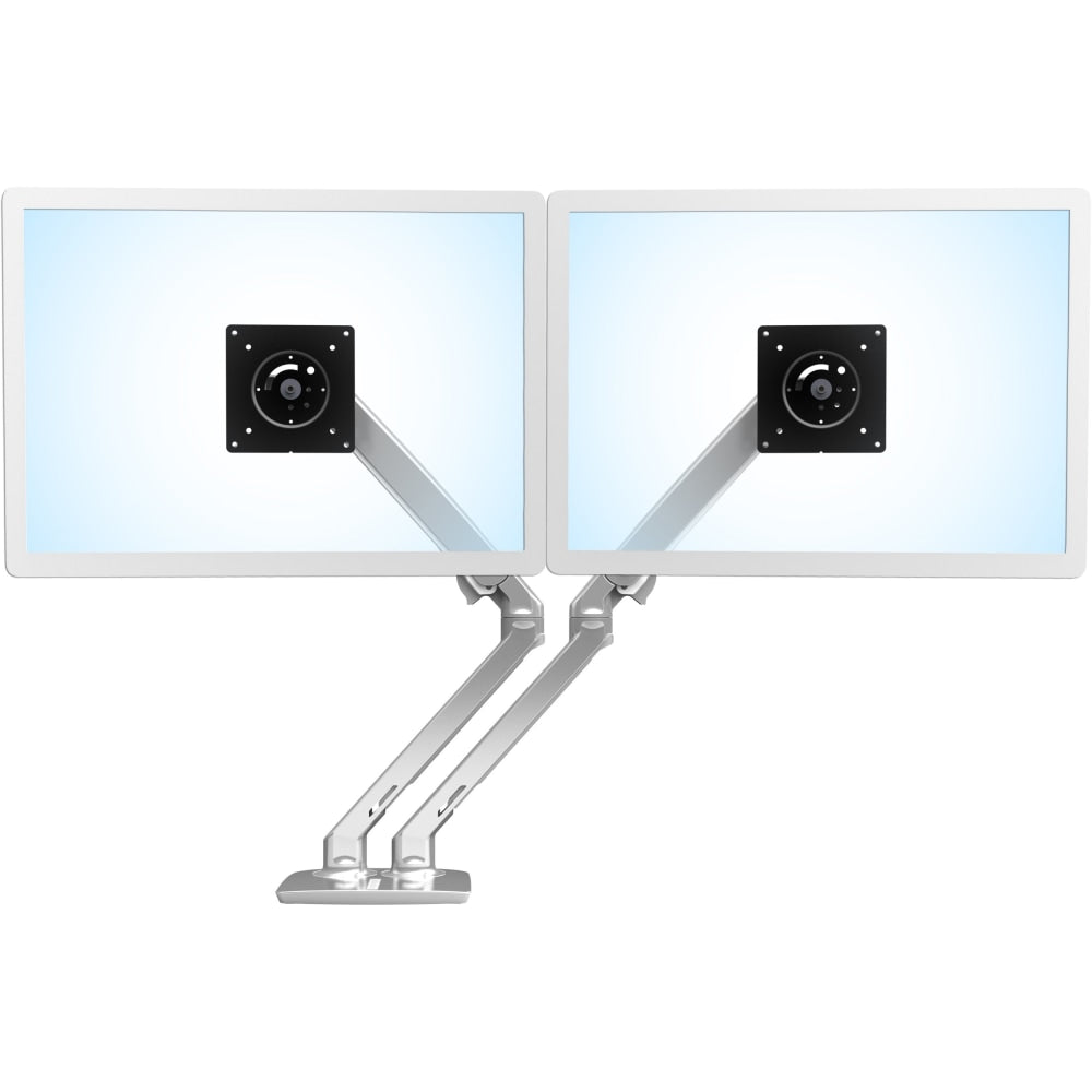Ergotron Mounting Arm for LCD Monitor - Polished Aluminum - 2 Display(s) Supported - 24in Screen Support - 40 lb Load Capacity - 75 x 75, 100 x 100