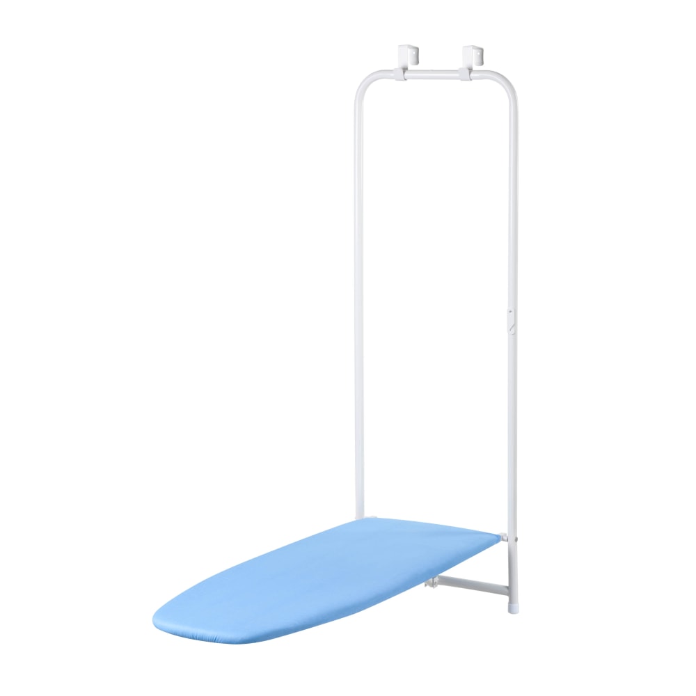 Honey-Can-Do Over-The-Door Ironing Board, 17in x 47in, White/Blue