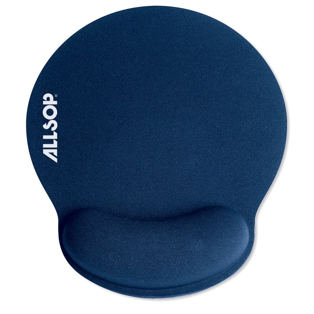 Allsop Memory Foam Mouse Pad, 0.25inH x 9.75inW x 11.5inD, Blue