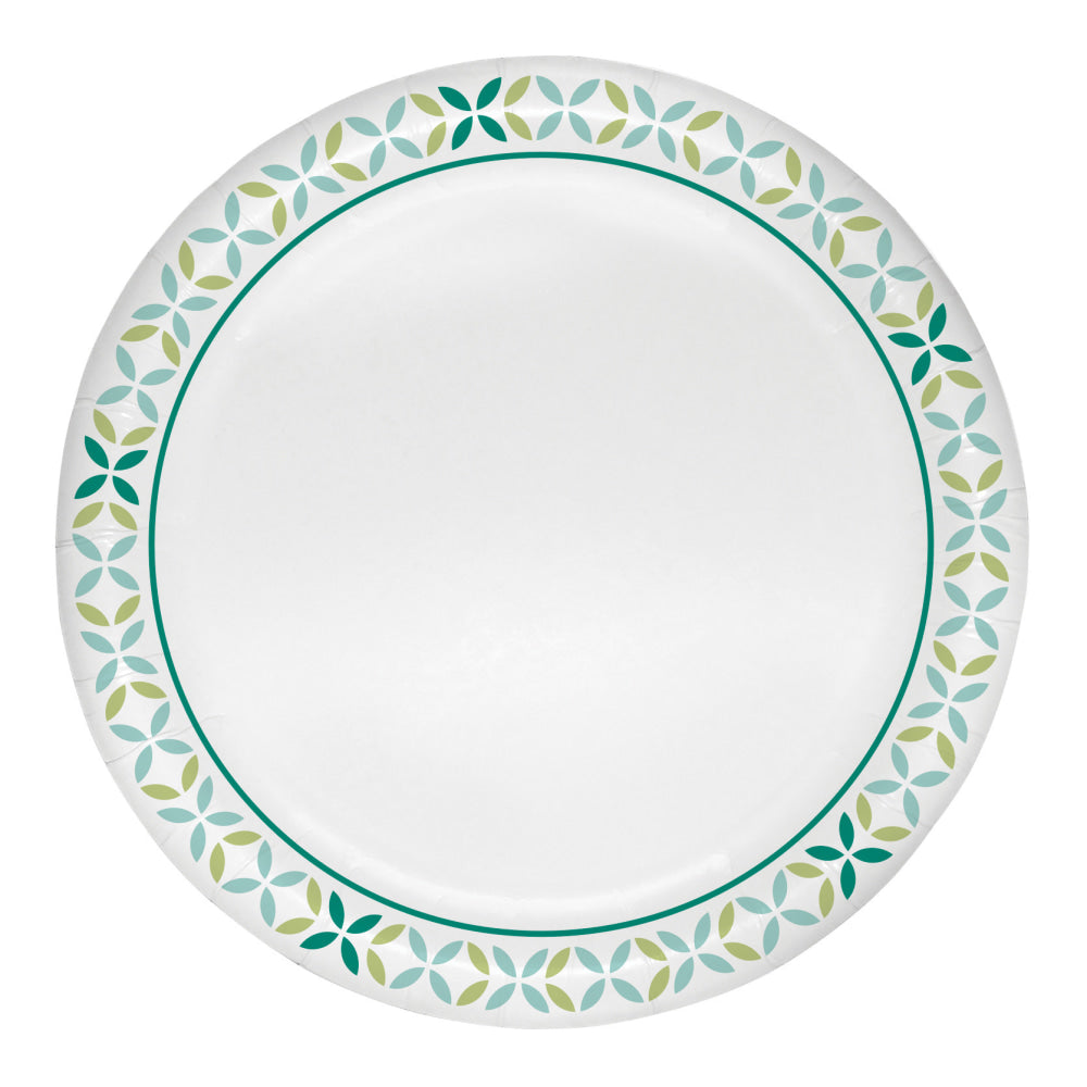Highmark Paper Plates, 8-3/4in, Printed White, Pack Of 125