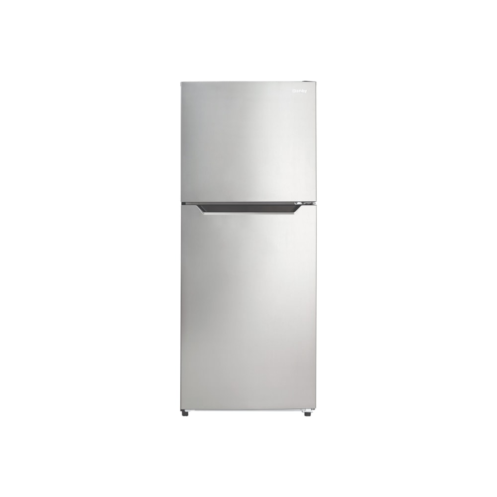 Danby DFF101B1BSLDB - Refrigerator/freezer - top-freezer - width: 23.4 in - depth: 26.1 in - height: 59.5 in - 10.1 cu. ft - stainless steel look