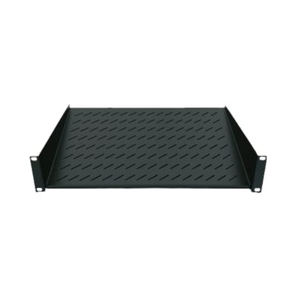 Intellinet 19in Cantilever Shelf, 2U, 2-Point Front Mount, 250mm Depth, Max 25kg, Black, Three Year Warranty - Rack shelf - black, RAL 9005 - 2U - 19in