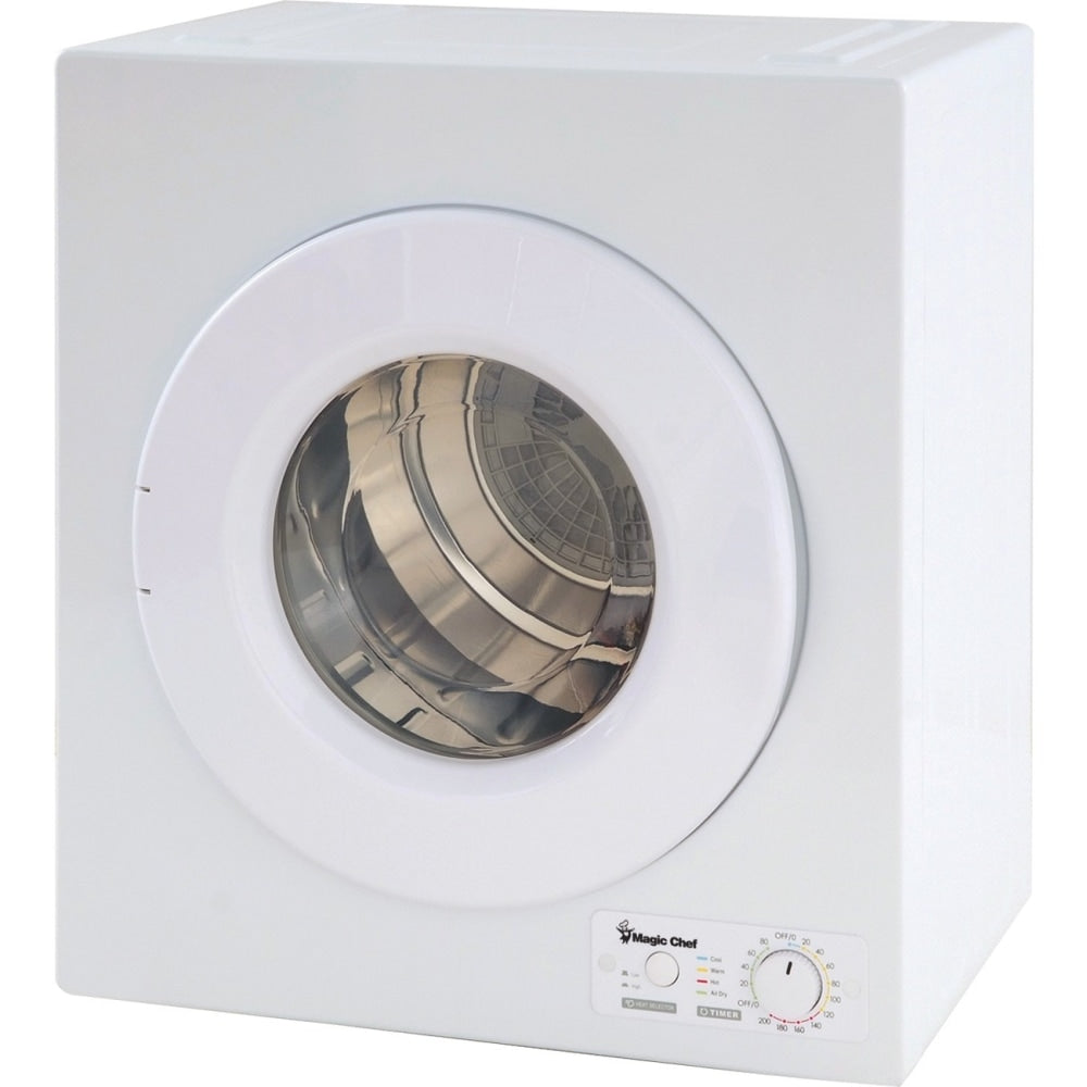 Magic Chef Electric Dryer - 2.60 ft³ - 2 Modes - White - Energy Star - 180 kW