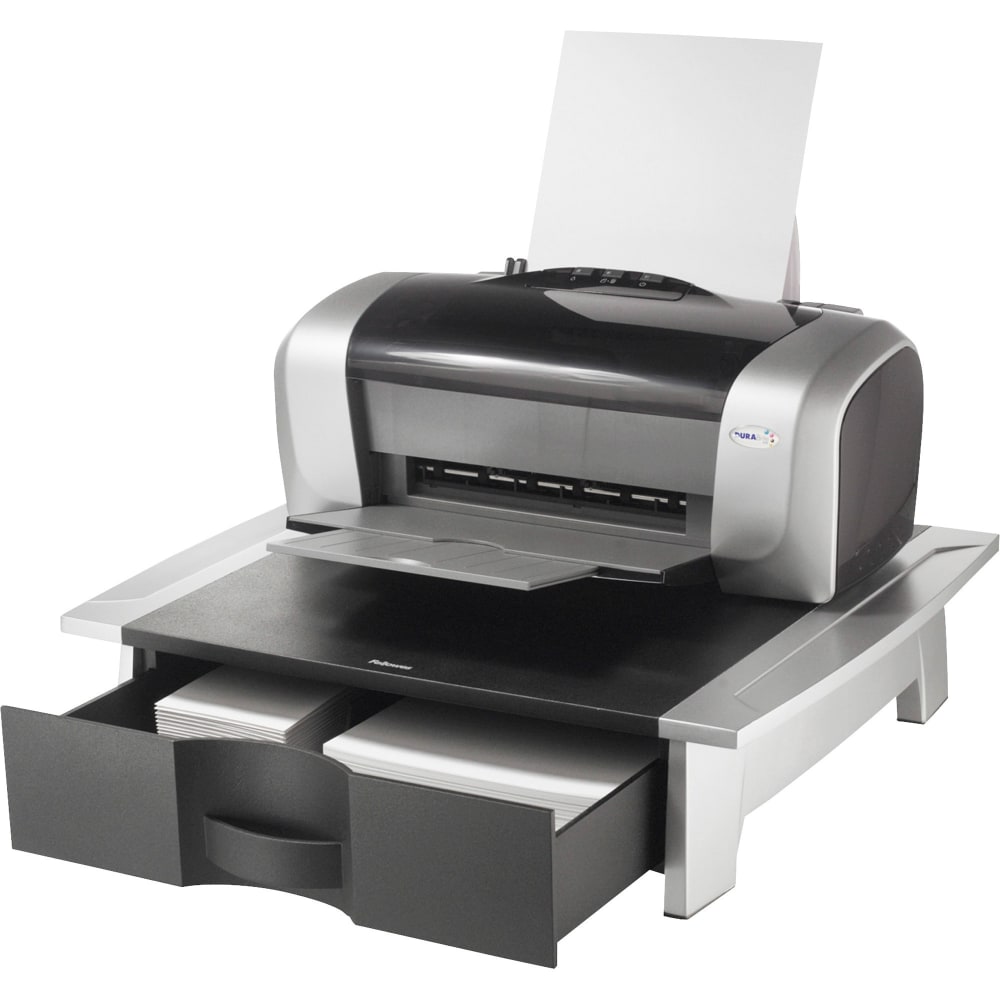 Fellowes Office Suites Printer Stand, Black/Silver