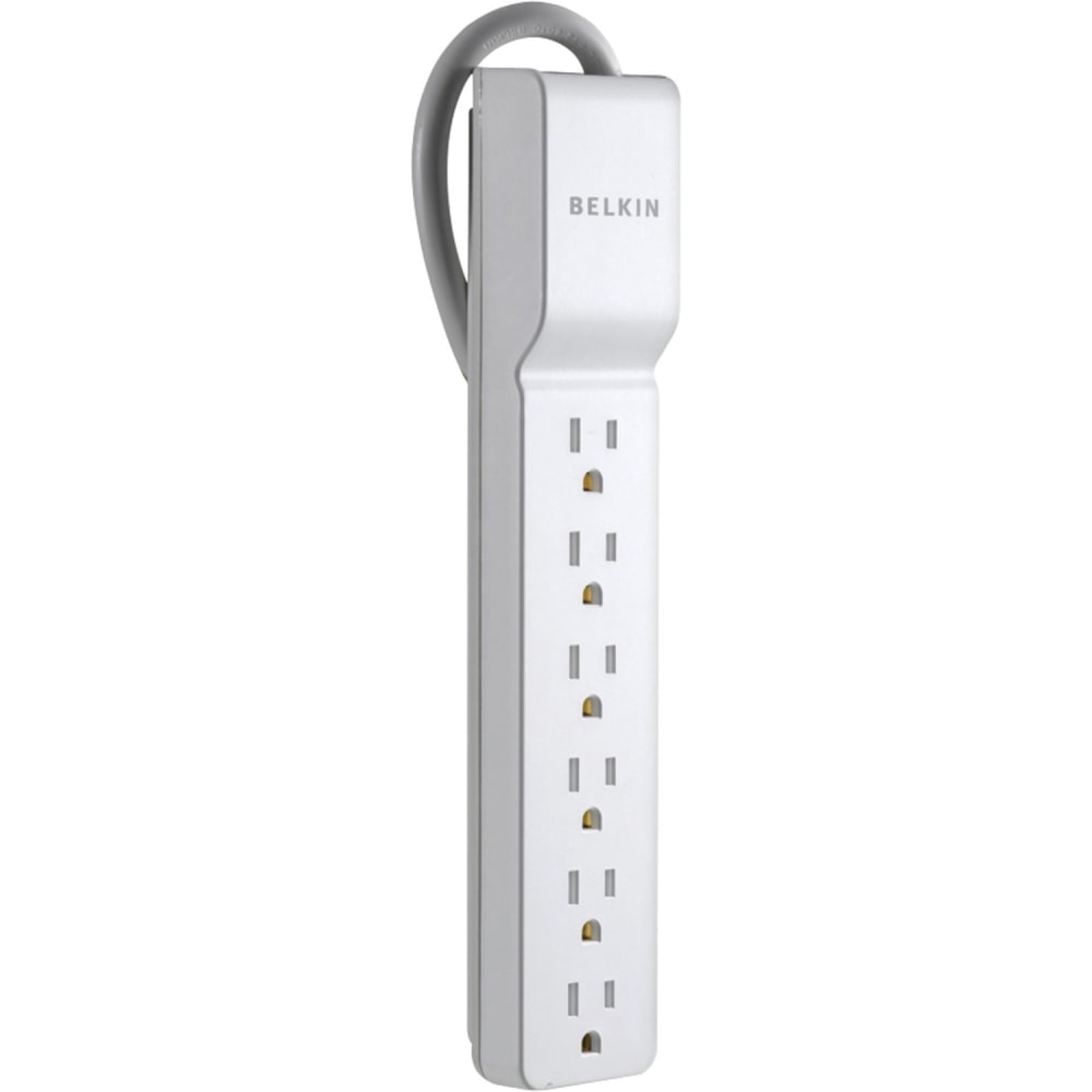 Belkin Home/Office Series Surge Protector With 6 Outlets, 2.5ft Cord